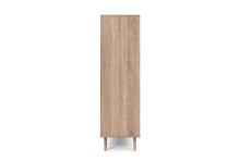 Highboard >Kuta< in Sonoma-Eiche Nachbildung - 101.4x139x40cm (BxHxT)