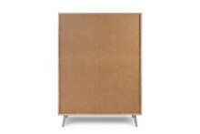 Highboard >Kuta< in Sonoma-Eiche Nachbildung - 101.4x139x40cm (BxHxT)