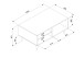 Couchtisch >Kuta< in Sonoma-Eiche Nachbildung - 100x46x60cm (BxHxT)