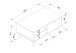 Couchtisch >Kuta< in Sonoma-Eiche Nachbildung - 100x46x60cm (BxHxT)
