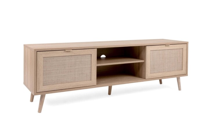 TV-Board >Kuta< in Sonoma-Eiche Nachbildung - 150x52x40cm (BxHxT)