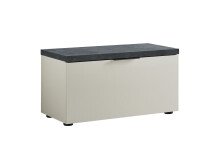 Sitzbank >Pianura< in Weiß/Hochglanz -...