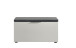 Sitzbank >Pianura< in Weiß/Hochglanz - 80x42x38cm (BxHxT)