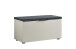 Sitzbank >Pianura< in Weiß/Hochglanz - 80x42x38cm (BxHxT)