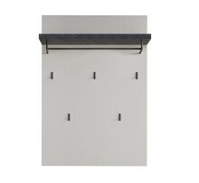 Wandgarderobe >Pianura< in Weiß/Hochglanz -...