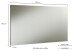 Wandspiegel >Pianura< in grau - 120x65x2cm (BxHxT)