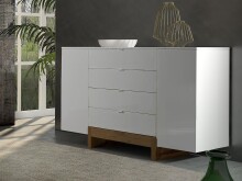 Sideboard >Fantasia< in Weiß - 124,7x89x48cm...