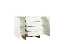Sideboard >Fantasia< in Weiß - 124,7x89x48cm (BxHxT)