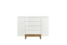 Sideboard >Fantasia< in Weiß - 124,7x89x48cm...