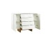 Sideboard >Fantasia< in Weiß - 124,7x89x48cm (BxHxT)