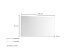 Wandspiegel >White< in grau - 120x65x2cm (BxHxT)
