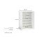Schuhschrank >Glossy< in Weiß Hochglanz - 80x115x34cm (BxHxT)