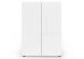 Schuhschrank >Glossy< in Weiß Hochglanz - 80x115x34cm (BxHxT)