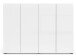 Schuhschrank >Glossy< in Weiß Hochglanz - 160x115x34cm (BxHxT)