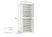 Schuhschrank >Glossy< in Weiß Hochglanz - 80x200x34cm (BxHxT)