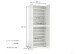 Schuhschrank >Glossy< in Weiß Hochglanz - 80x200x34cm (BxHxT)