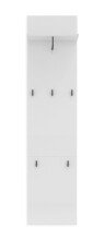 Wandgarderobe >Glossy< in Weiß Hochglanz - 40x170x27.6cm (BxHxT)