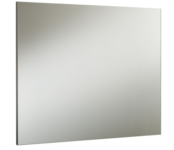 Wandspiegel >Glossy< in Weiß - 80x65x2cm (BxHxT)