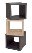 Regalwürfel >Cubo I< in Eiche sägerau - 40x41x40cm (BxHxT)
