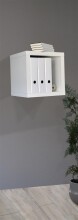 Regalwürfel >Cubo< in Weiß matt Lack - 40x41x40cm (BxHxT)