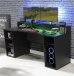 Schreibtisch >Tamas< in Schwarz/matt - 160x91,1x72cm (BxHxT)