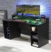 Schreibtisch >Tamas< in Schwarz/matt - 160x91,1x72cm (BxHxT)