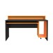 Schreibtisch >Tamas< in Schwarz/matt - 160x93,8x69cm (BxHxT)