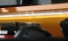 Schreibtisch >Tamas< in schwarz/orange - 160x94x69cm (BxHxT)