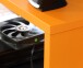 Schreibtisch >Tamas< in schwarz/orange - 160x94x69cm (BxHxT)