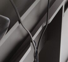 Schreibtisch >Tamas< in Schwarz/matt - 160x91x72cm (BxHxT)