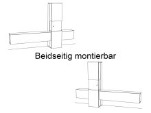 Wohnwand >Incontro< in Pereira/weiß Hochglanz - 265x181x40cm (BxHxT)