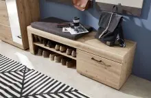 Sitzbank >Wally< in Artisan Eiche aus MDF -...