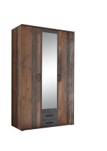 Kleiderschrank >Cilli< in Old Style - 120x197x54cm (BxHxT)