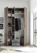 Kleiderschrank >Cilli< in Old Style - 120x197x54cm (BxHxT)