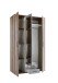 Kleiderschrank >Cilli< in Old Style - 120x197x54cm (BxHxT)