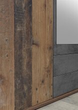 Kleiderschrank >Cilli< in Old Style - 159x197x54cm (BxHxT)