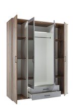 Kleiderschrank >Cilli< in Old Style - 159x197x54cm (BxHxT)