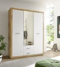 Kleiderschrank >Stern< in Artisan Eiche -...