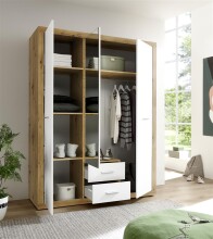 Kleiderschrank >Stern< in Artisan Eiche -...