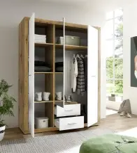 Kleiderschrank >Stern< in Artisan Eiche -...