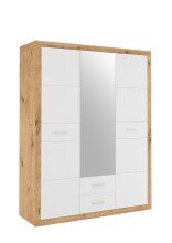 Kleiderschrank >Stern< in Artisan Eiche - 151x198x55cm (BxHxT)