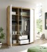 Kleiderschrank >Stern< in Artisan Eiche - 151x198x55cm (BxHxT)