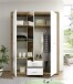 Kleiderschrank >Stern< in Artisan Eiche - 151x198x55cm (BxHxT)