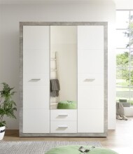 Kleiderschrank >Stern< in Beton - 151x198x55cm (BxHxT)