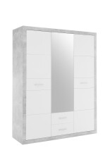 Kleiderschrank >Stern< in Beton - 151x198x55cm (BxHxT)