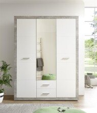 Kleiderschrank >Stern< in Beton - 151x198x55cm (BxHxT)