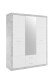 Kleiderschrank >Stern< in Beton - 151x198x55cm (BxHxT)