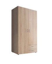 Kleiderschrank >Hamina< in Eiche Sonoma - 81x176x51cm (BxHxT)