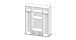Kleiderschrank >Hamina< in Weiß - 160x177x52cm (BxHxT)