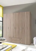 Kleiderschrank >Hamina< in Eiche Sonoma -...